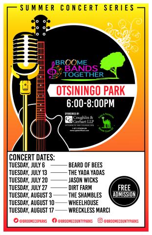 Broome Bands Together Concert Schedule